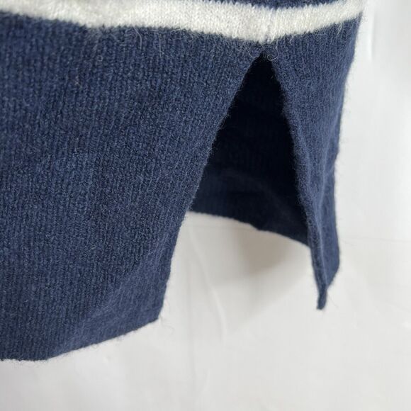 Madewell Sz S Cardigan Sweater Cozy Walker Striped Wool Alpaca Blend Nautical - Picture 6 of 11